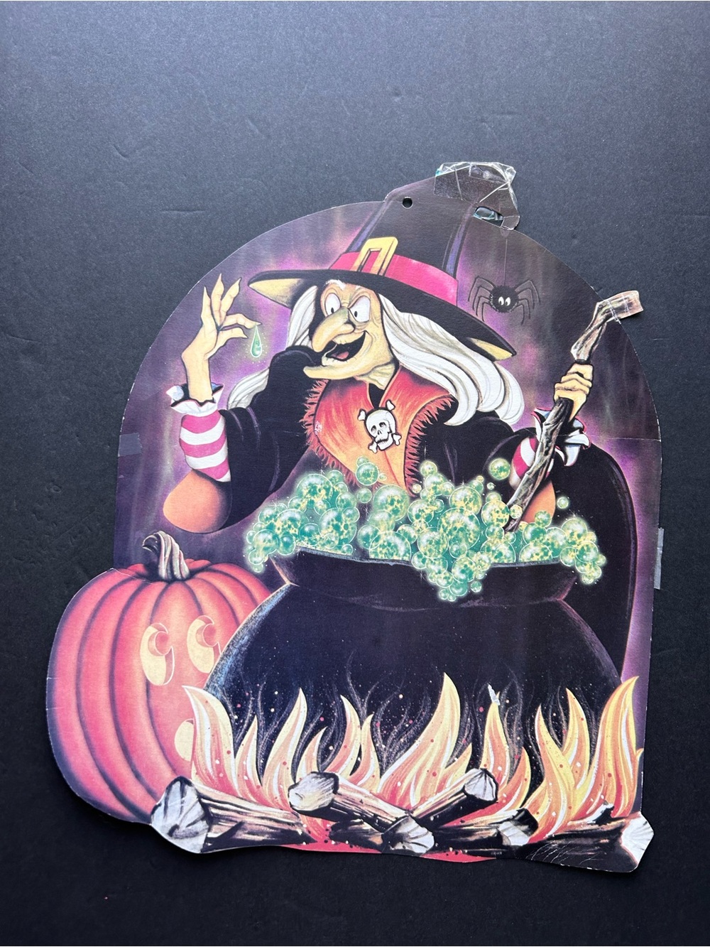 Vintage Halloween Beistle Witch Die Cut